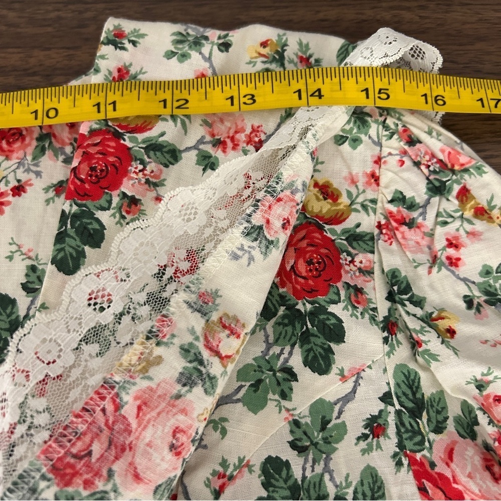 Vintage Jandabar Floral Elegance Midi Hand Made Cotton Autumn 🍂 Dress 4-6 - Picture 5 of 10